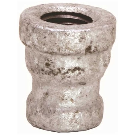 Proplus 1/2 x 1/4 Galvanized Malleable Coupling Silver 44185